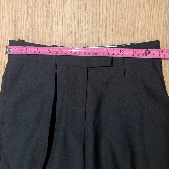 NWOT ARKET Hopsack Wool Trousers in Black - Picture 9 of 9